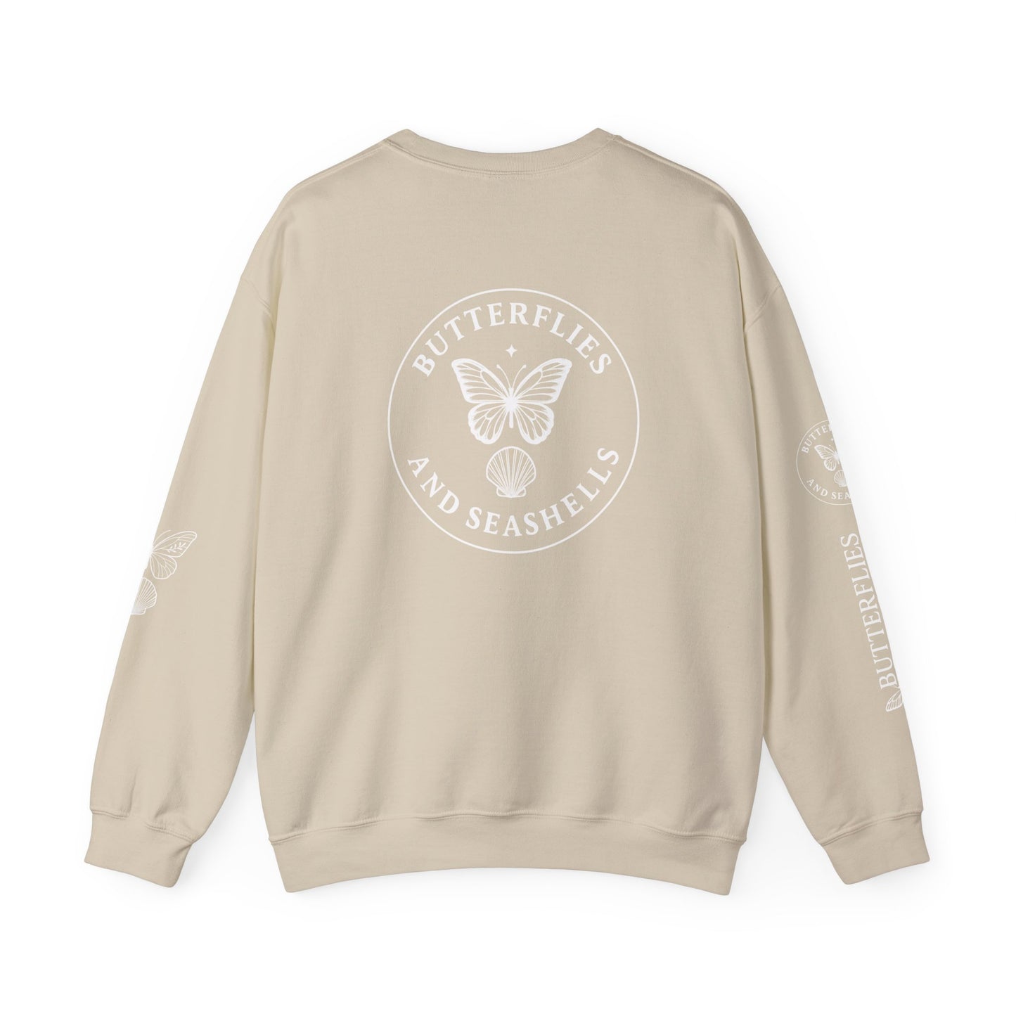 Butterflies and Seashells Crewneck Sweatshirt