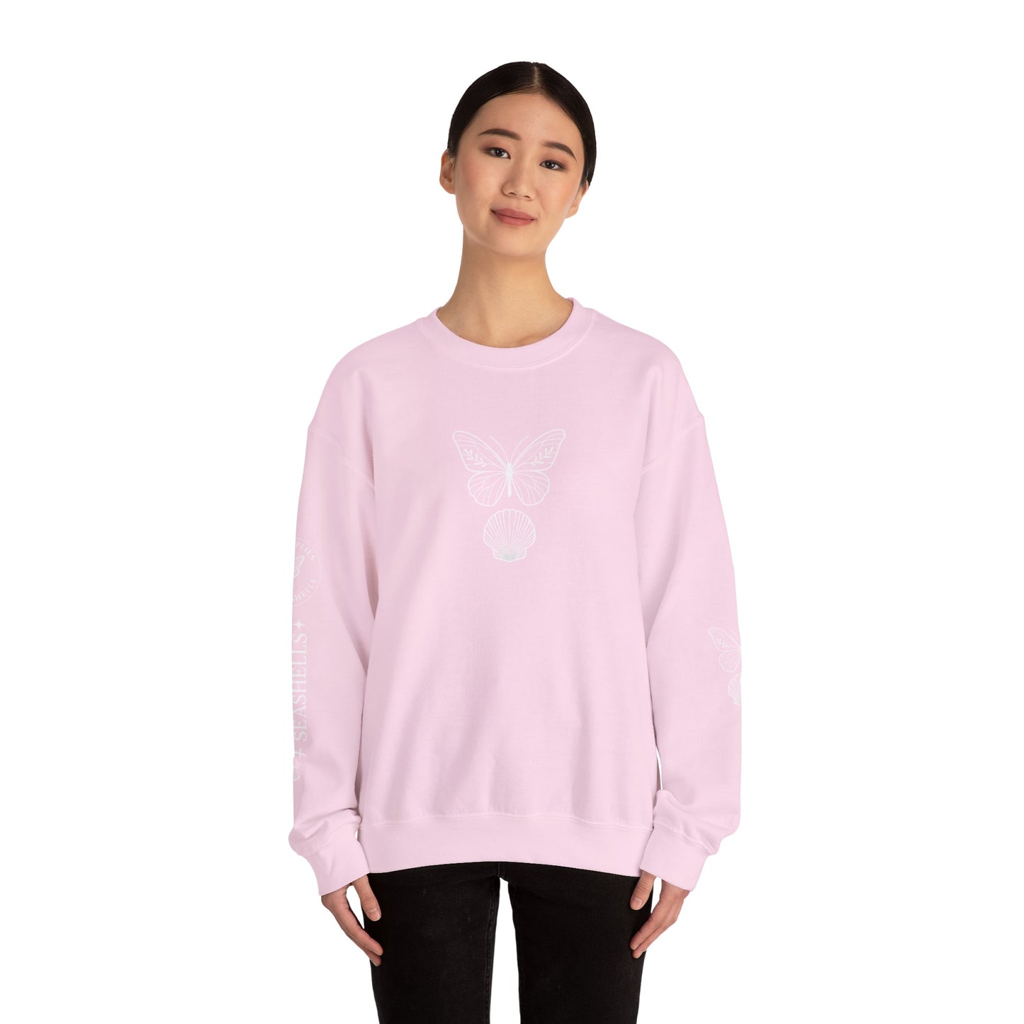 Butterflies and Seashells Crewneck Sweatshirt