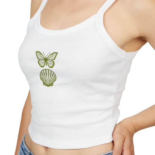 Butterflies & Seashells Women's Spaghetti Strap Tank Top