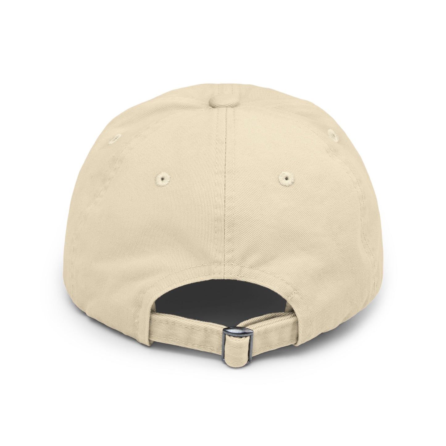 Distressed Cap with Butterfly and Shell Design