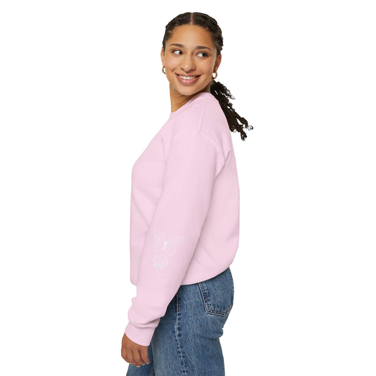 Butterflies and Seashells Crewneck Sweatshirt