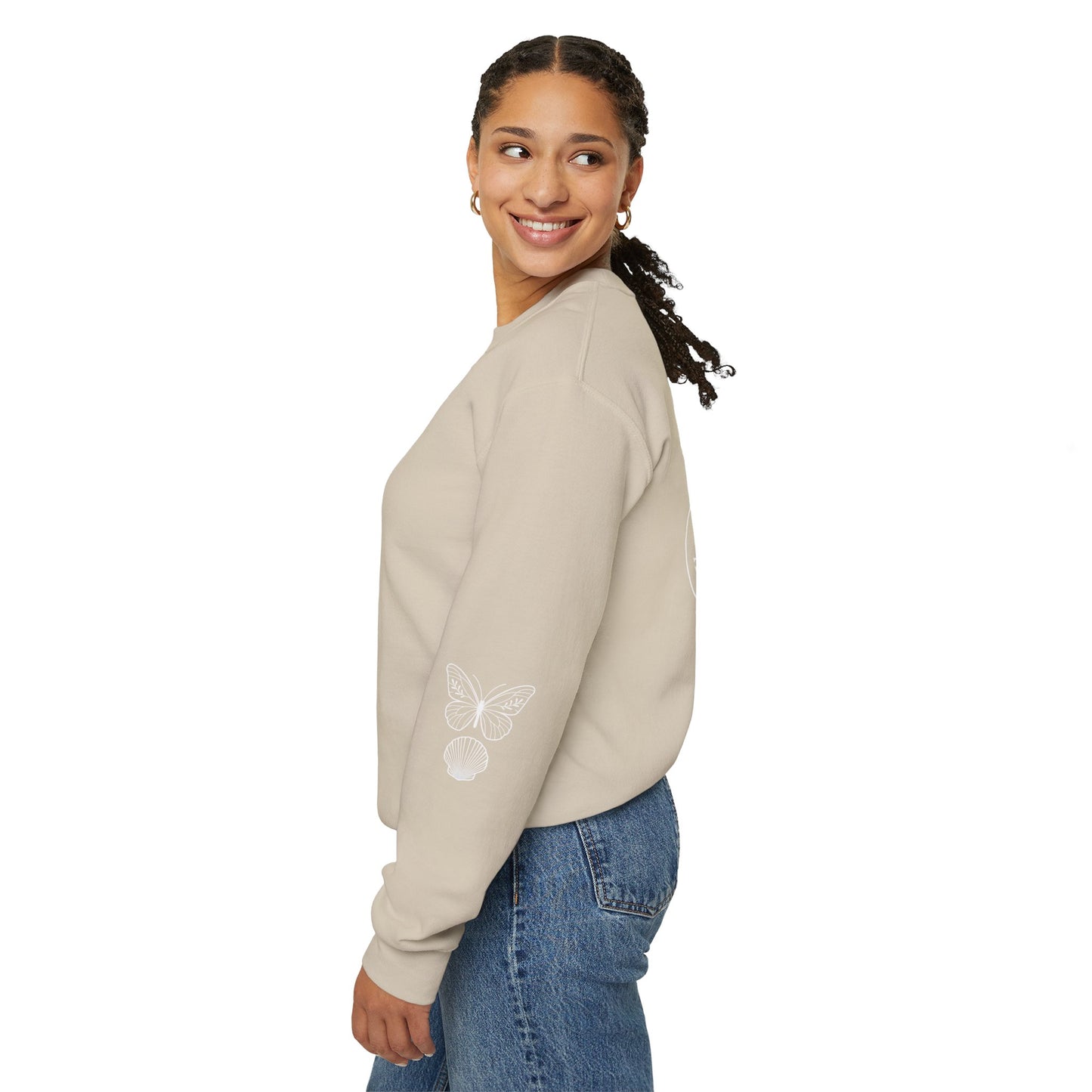 Butterflies and Seashells Crewneck Sweatshirt