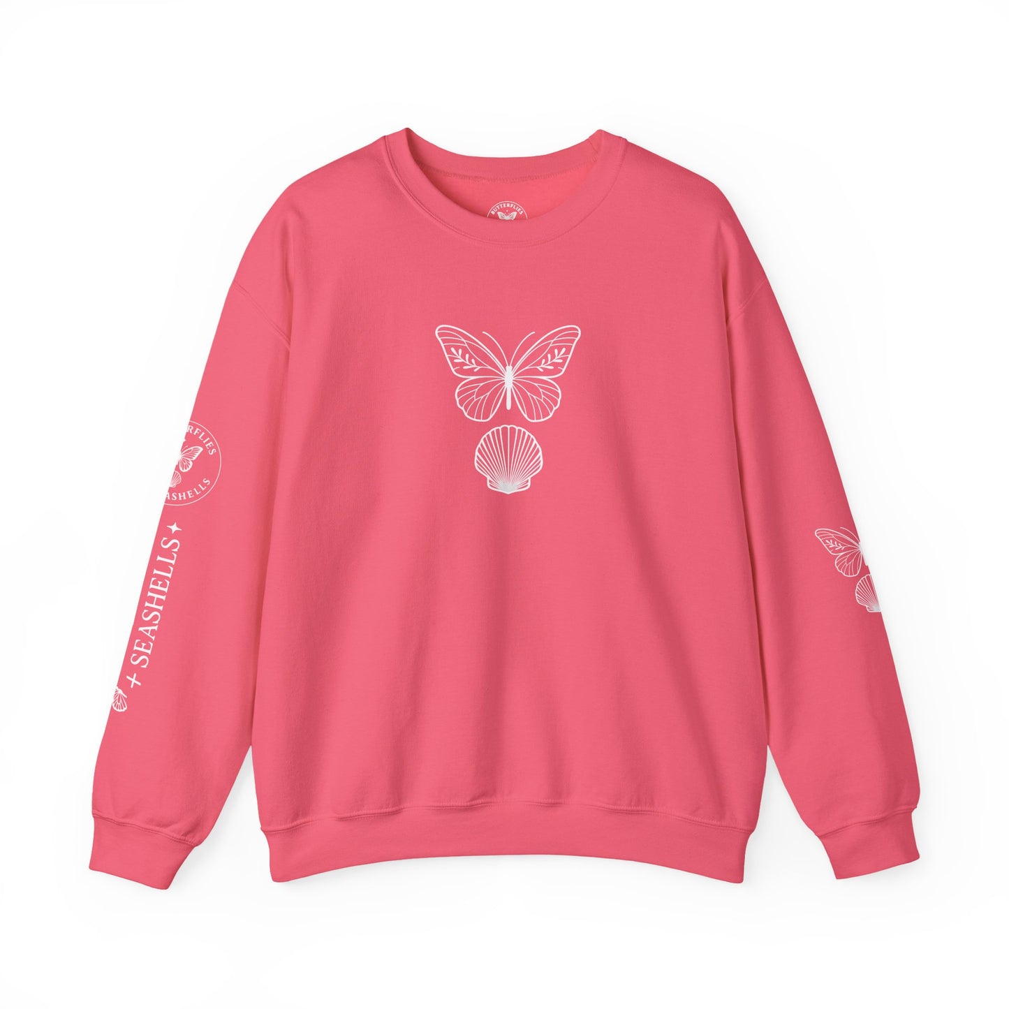Butterflies and Seashells Crewneck Sweatshirt