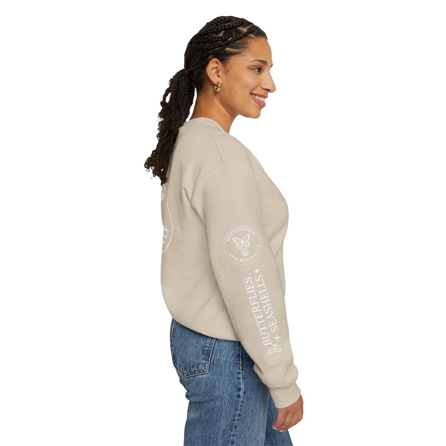 Butterflies and Seashells Crewneck Sweatshirt