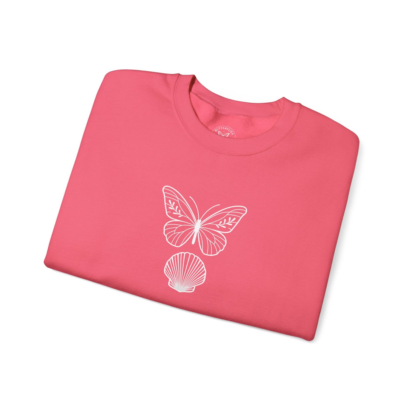 Butterflies and Seashells Crewneck Sweatshirt