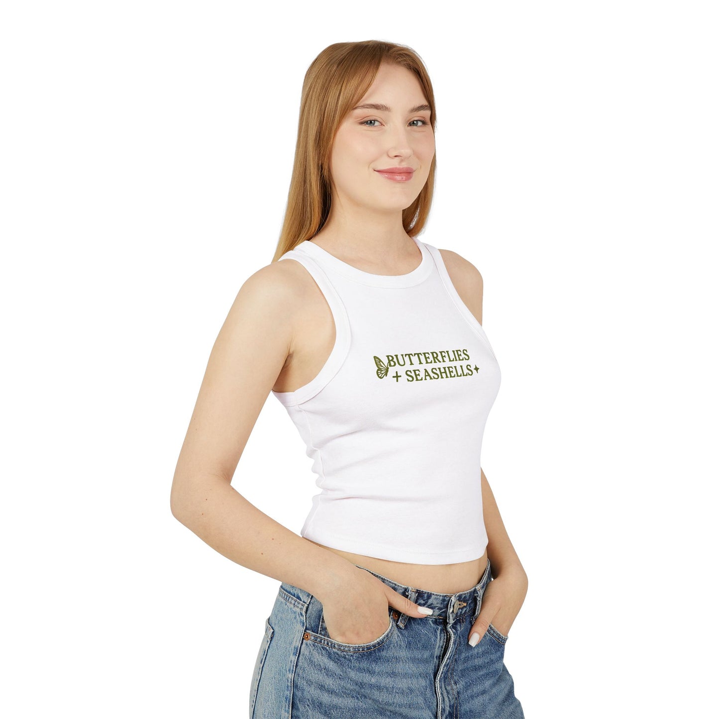 Micro Rib Racer Tank Top