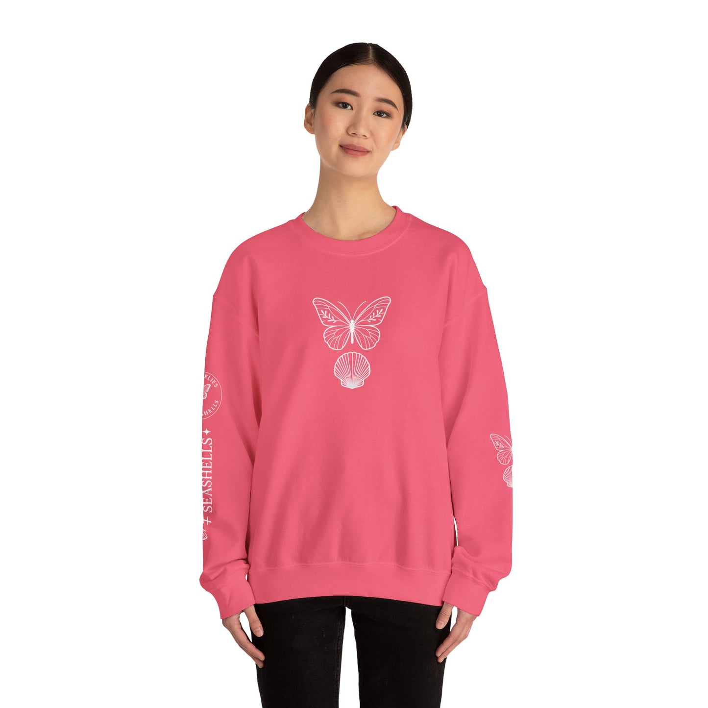 Butterflies and Seashells Crewneck Sweatshirt