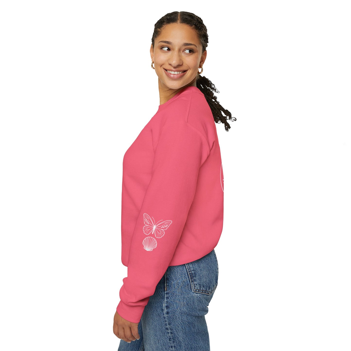 Butterflies and Seashells Crewneck Sweatshirt