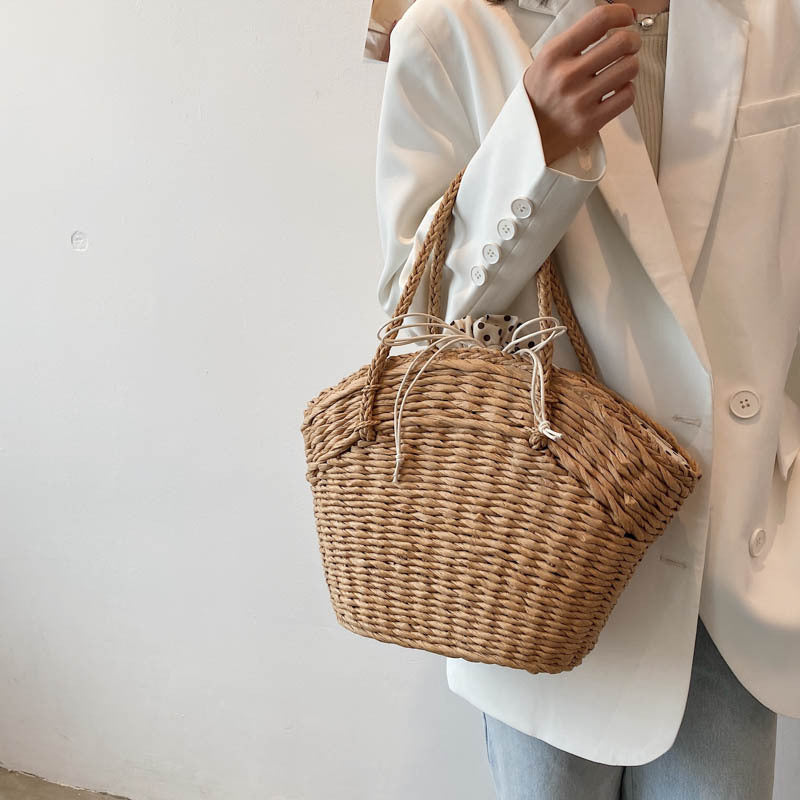 Straw Shoulder Handbag