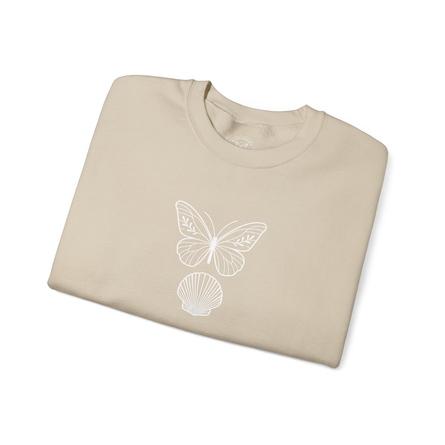 Butterflies and Seashells Crewneck Sweatshirt