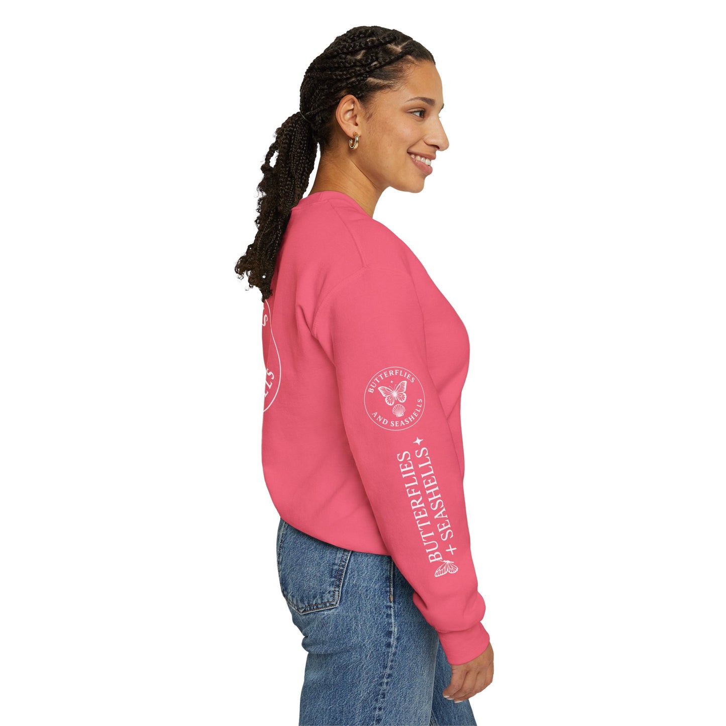 Butterflies and Seashells Crewneck Sweatshirt