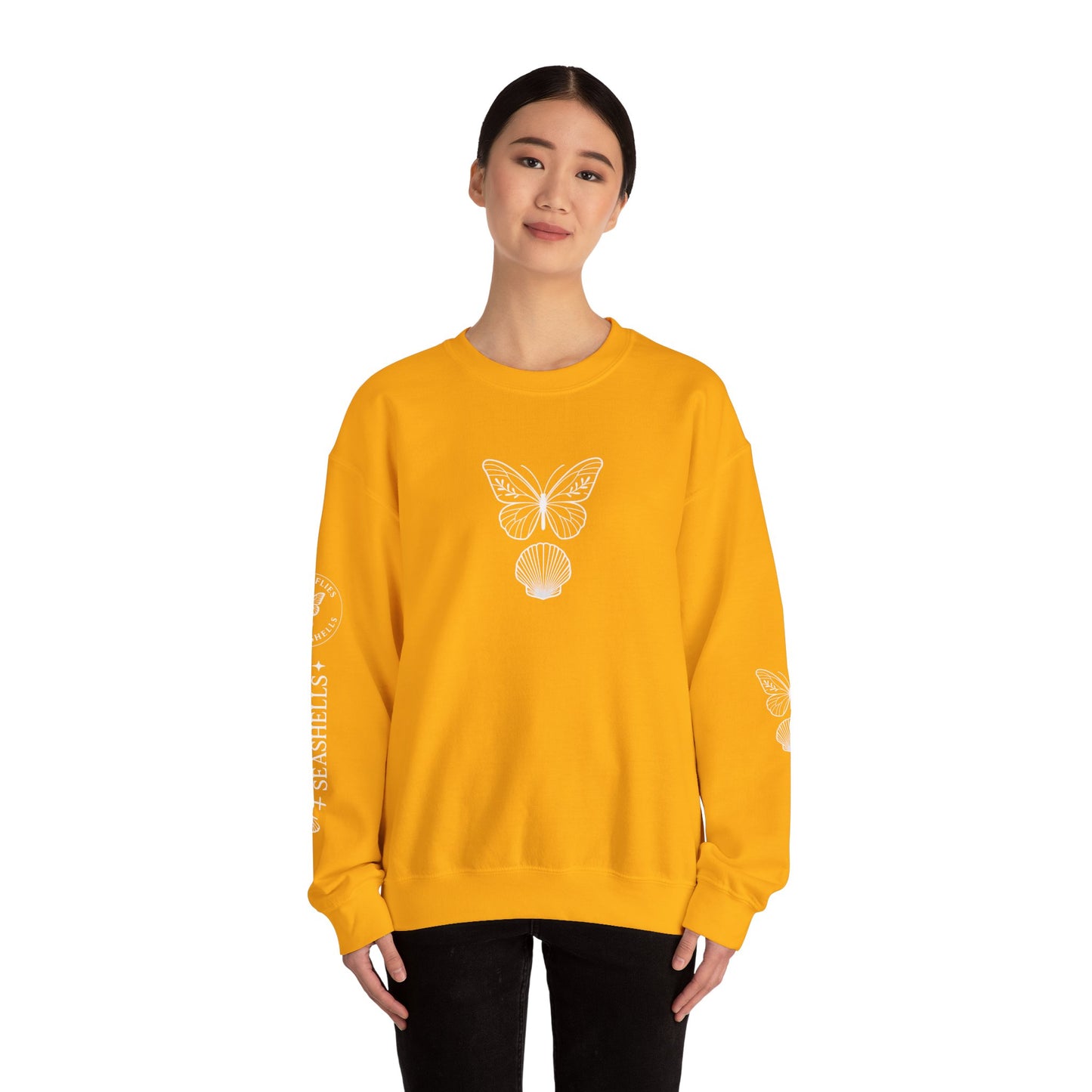 Butterflies and Seashells Crewneck Sweatshirt