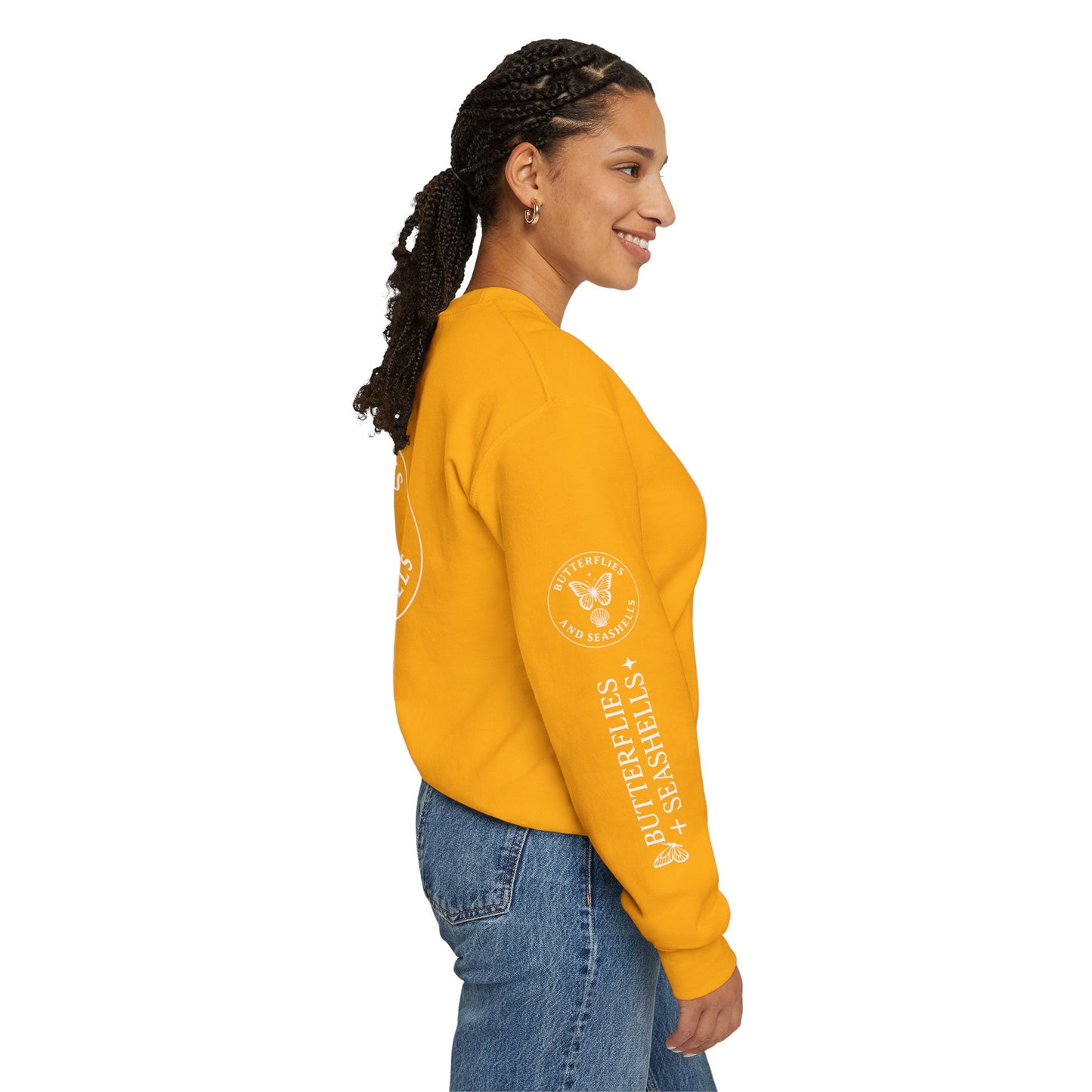 Butterflies and Seashells Crewneck Sweatshirt