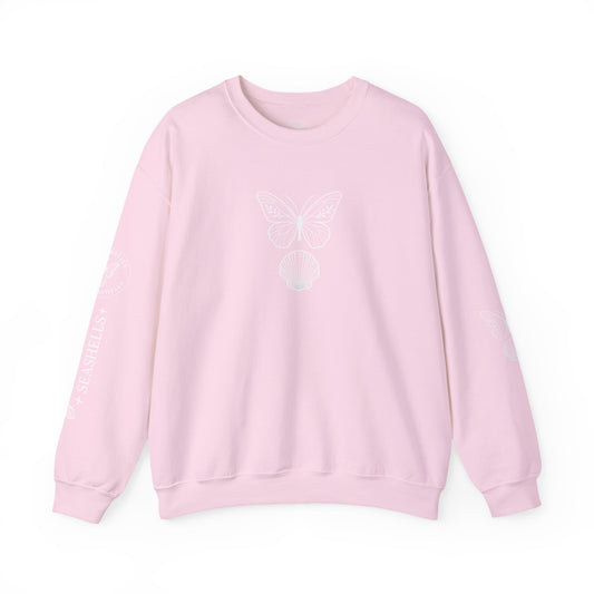 Butterflies and Seashells Crewneck Sweatshirt