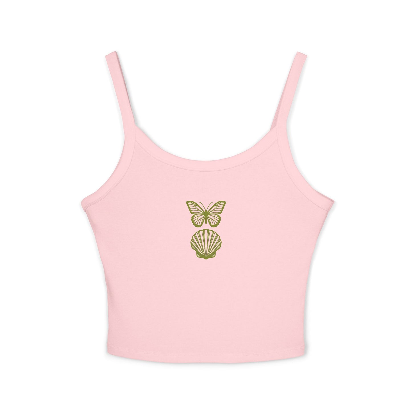 Butterflies & Seashells Women's Spaghetti Strap Tank Top