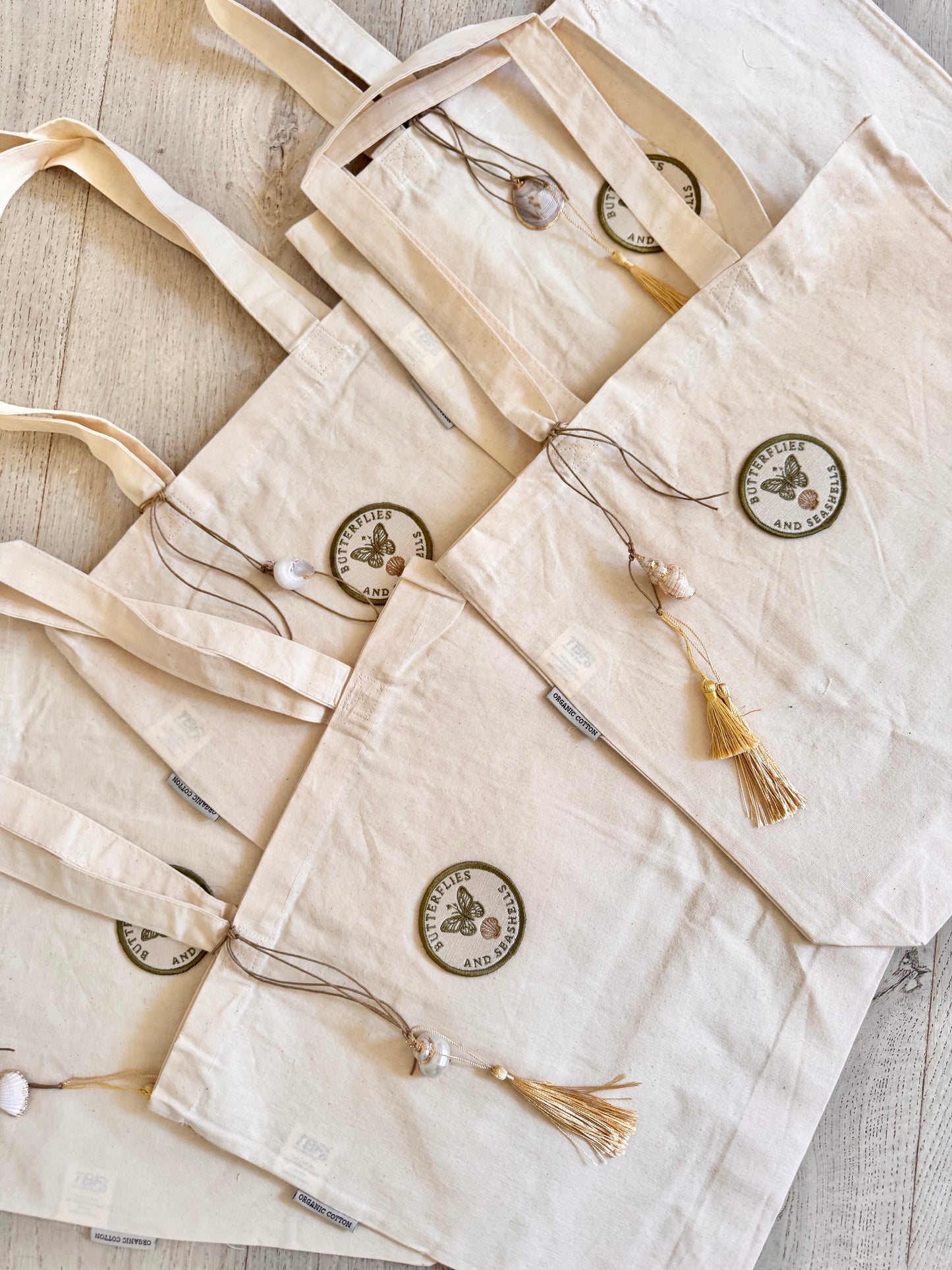 The Founder’s Tote – Butterflies and Seashells™