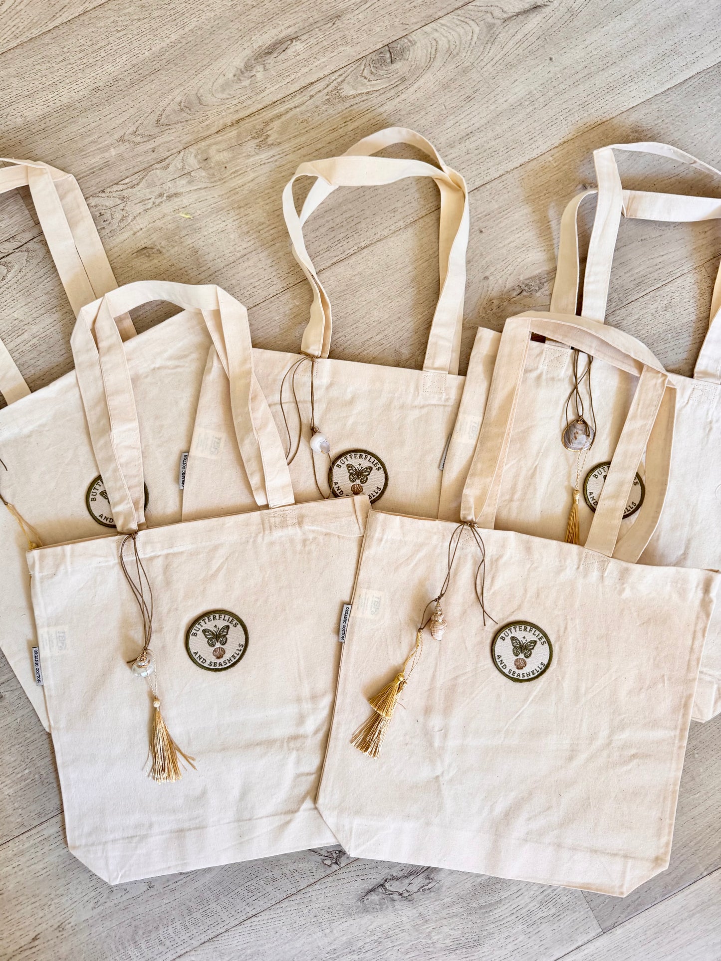 The Founder’s Tote – Butterflies and Seashells™