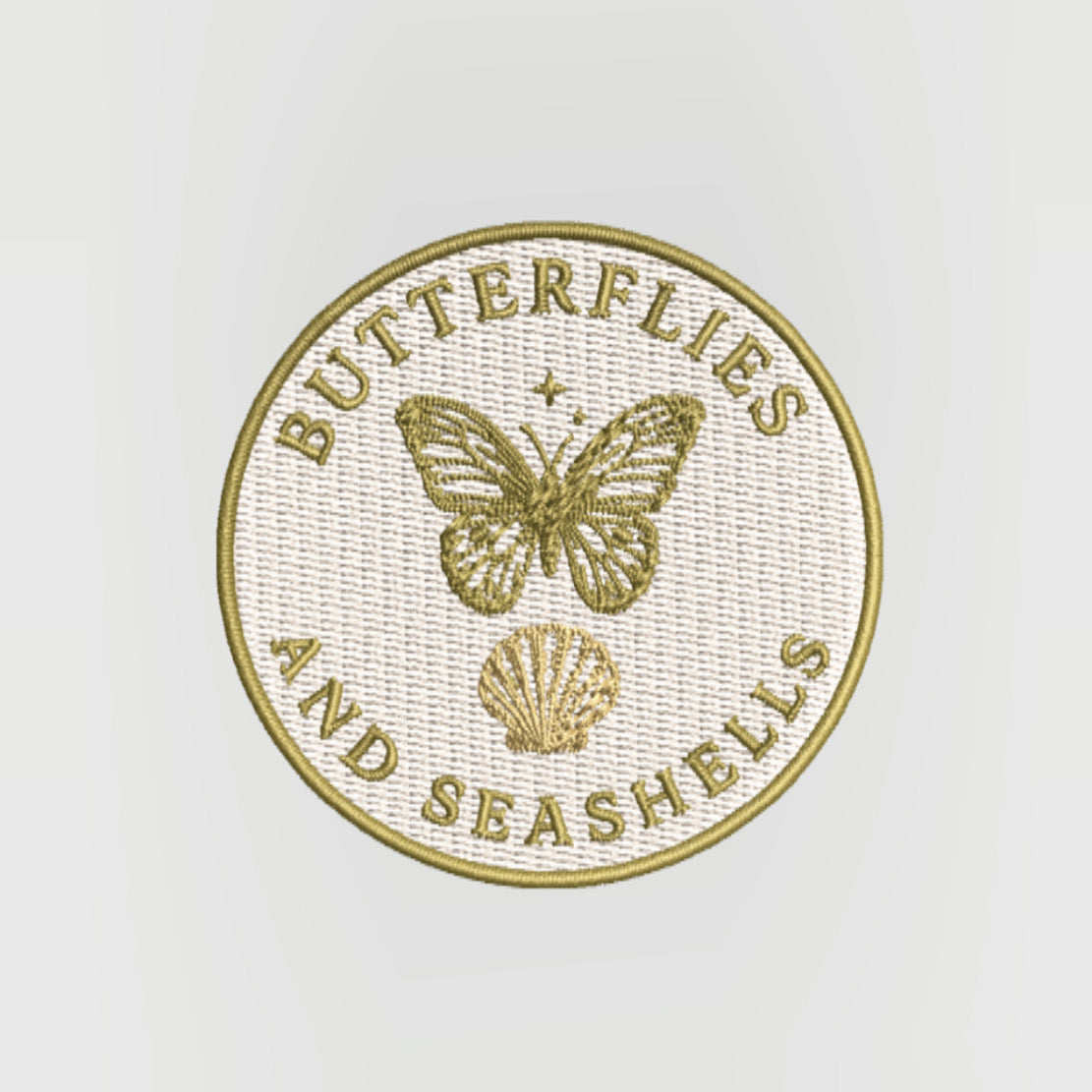 Butterflies + Seashells Patch
